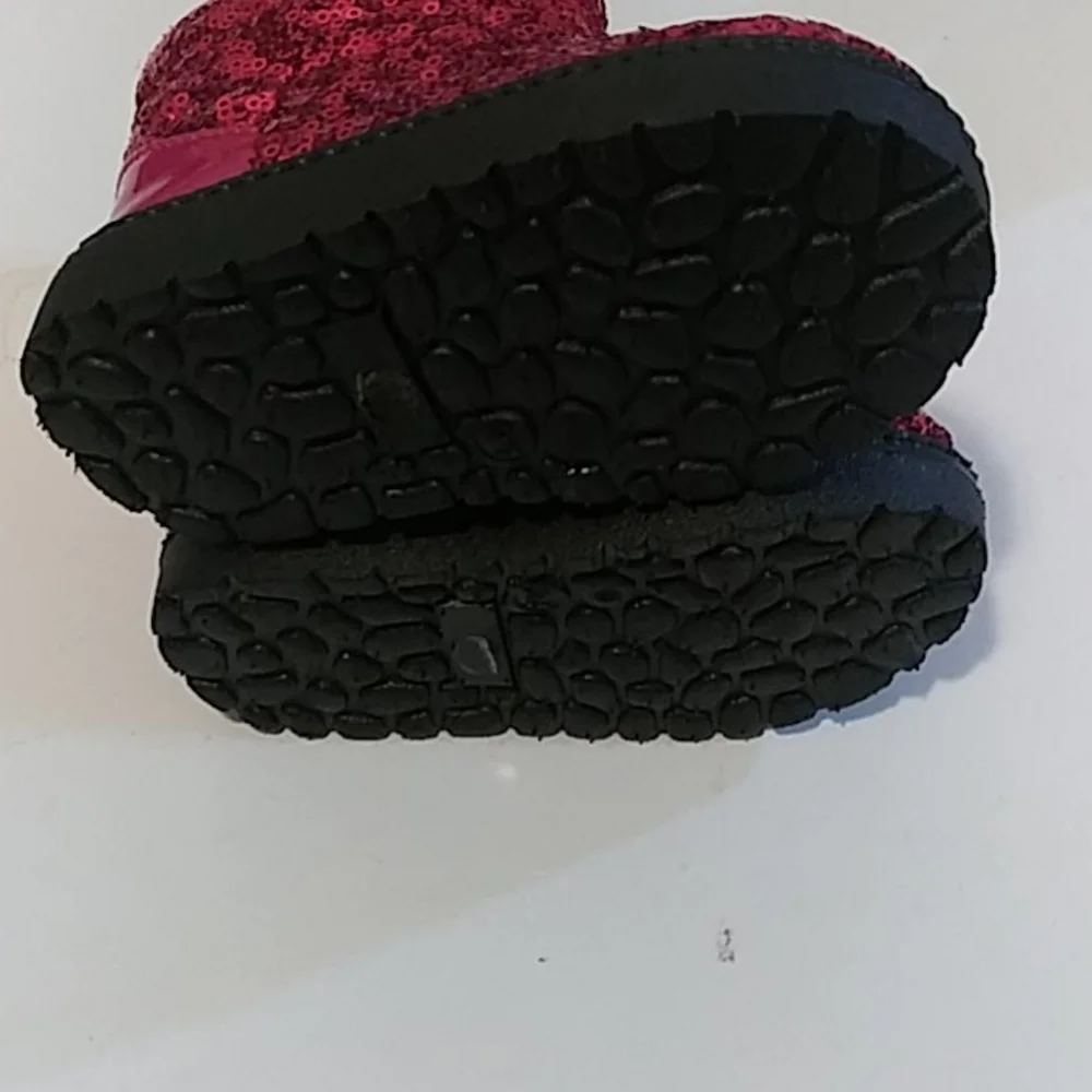 Girls Winter Sequined Boots Size 5.5